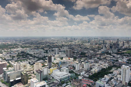 Aerial view of Bangkok skyline