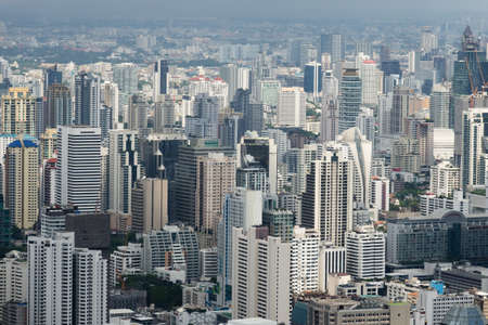 Aerial view of Bangkok skylineのeditorial素材
