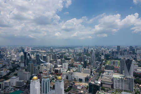Aerial view of Bangkok skylineのeditorial素材