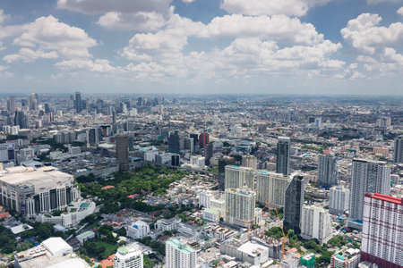 Aerial view of Bangkok skylineのeditorial素材