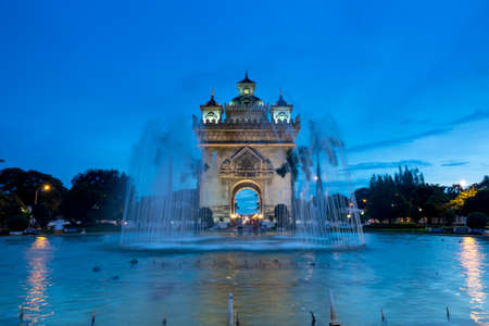 Vientiane At Nightの写真素材