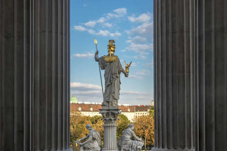 Pallas Athene Statueの写真素材