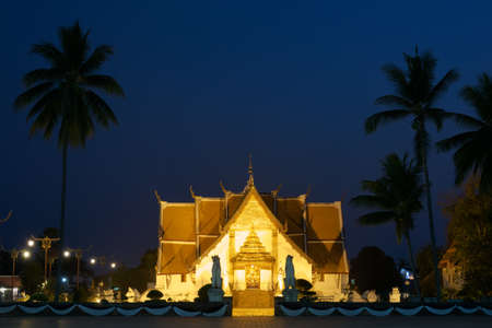 Wat Phumin is an old and famous temple in Nan, Thailandの写真素材