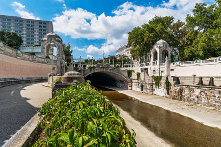 Stadtpark, Vienna, popular tourist destination in Austrias capital cityの写真素材