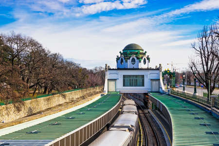 Otto Wagner Hofpavillon Hietzing, art nouveau in Viennaのeditorial素材