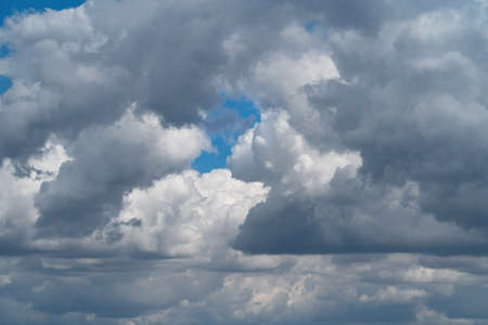 Sky Cumulus Clouds, nature at good weather can use for backgrounds