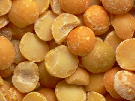 Split chick-pea. Macro. Cooking ingredientsの写真素材