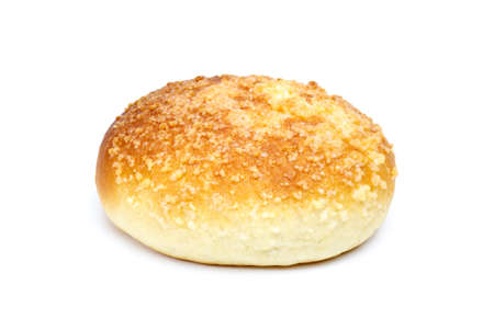 Fresh bun isolated on the white backgroundの写真素材