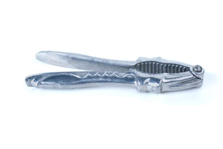 Silver nutcracker isolated on the white background
