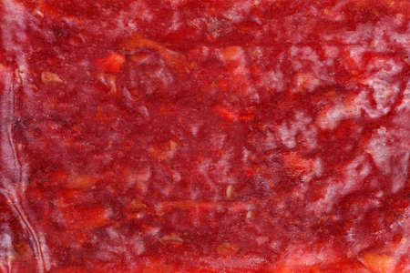 Close-up shot of beef jerky piece