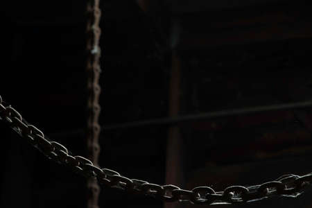 Old rusty chainsの写真素材