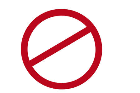 red banned sign.の写真素材