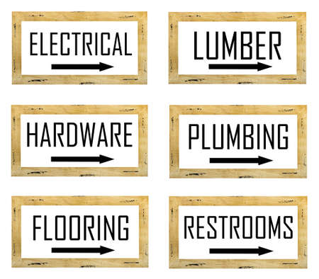 signs seen at a local big-box retail store