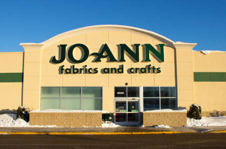 EAU CLAIRE,WISCONSIN-FEBRUARY 02,2014: Jo Ann Fabrics and Crafts storefront in a shopping mall on February 02,2014 in Eau Claire,Wisconsin. EAU CLAIRE,WISCONSIN-FEBRUARY 02,2014: Jo Ann Fabrics and Crafts storefront in a shopping mall on February 02,2014 in Eau Claire,Wisconsin.