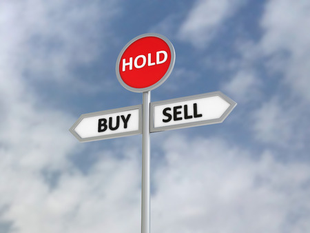 Buy Sell Hold | Direction Signの写真素材