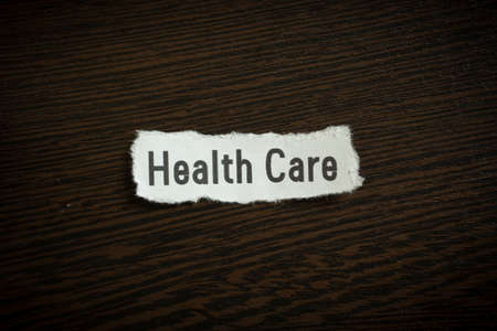 Health care - Scrap pieces of paperの写真素材