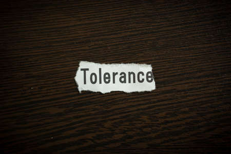 Tolerance - Scrap pieces of paperの写真素材