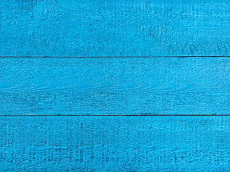 Blue painted wood texture backgroundの写真素材