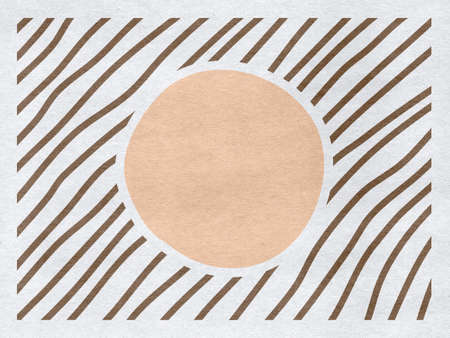 Stripes and bubbles abstract background with paper textureの写真素材