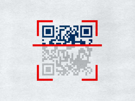 QR code scanner vector iconの写真素材