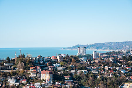 View of the city. Sochi, Russiaの写真素材