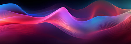 abstract colorful background with dynamic waves. 3d rendering, 3d illustration.の素材