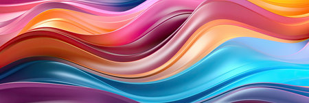Abstract wavy background. 3d rendering, 3d illustration.の素材
