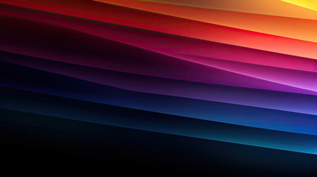 abstract background with lines in rainbow colors. vector illustration.の素材