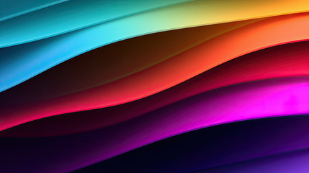 abstract background with rainbow colors. 3d rendering, 3d illustration.の素材