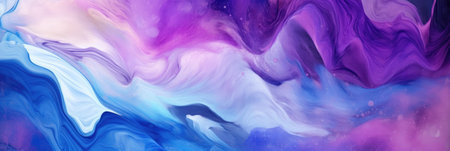 Abstract background of acrylic paint in blue, purple and pink colors.の素材