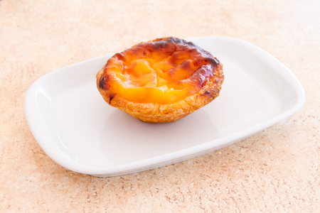 Pastel de nata is a Portuguese egg tart pastry, common in Portugal, the Lusosphere countries and...
