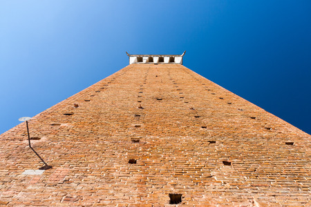 The Torre del Mangia is a tower in Siena, in the Tuscany region of Italyの写真素材