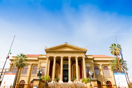 Teatro Massimo Vittorio Emanuele in Palermo, Italyのeditorial素材