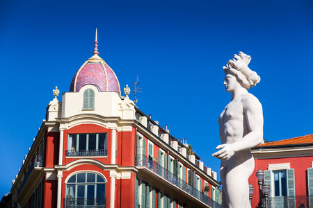 Massena place in Nice, Franceのeditorial素材