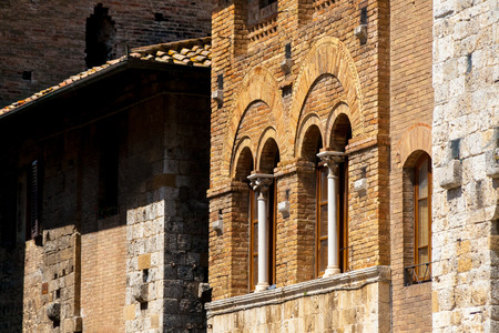San Gimignano is famous for its old towersの写真素材