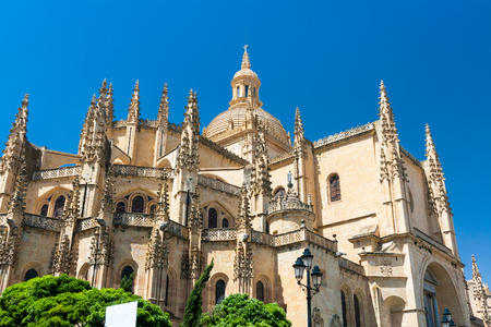 Segovia Cathedral is a Gothic-style Roman Catholic cathedral in Spainの写真素材