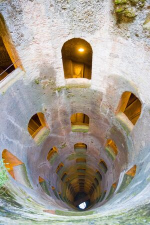 The Pozzo di San Patrizio (English: St. Patrick's Well) is a historic well (16th century) in Orvieto, Umbria, central Italy.の写真素材
