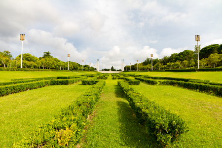 The Edward VII Park is a public park near the city center in Lisbon, Portugalのeditorial素材