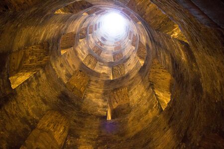 The Pozzo di San Patrizio (English: St. Patrick's Well) is a historic well (16th century) in Orvieto, Umbria, central Italy.の写真素材