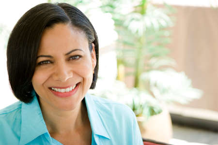 Beautiful Confident African American Woman Smilingの写真素材