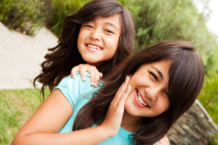 Sisters and best friends.の写真素材