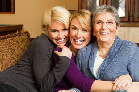 Family of three generation of women.