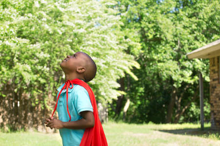 Little boy super hero.の写真素材
