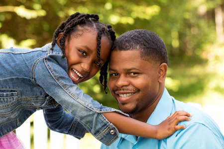 Happy African American Family.