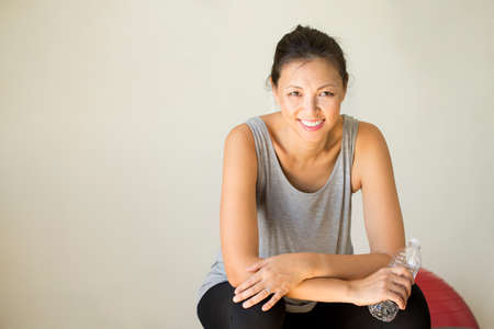 Fit woman at the gym.の写真素材