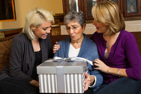 Celebrating mom and grandmother.
