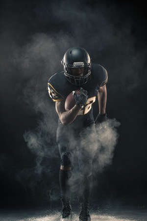 African American football player.の写真素材