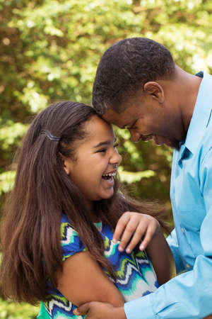 Happy African American Family.