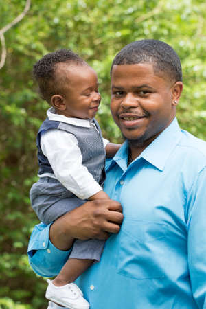 Happy African American Family.の写真素材