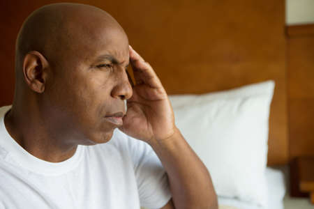 African American man in painの写真素材